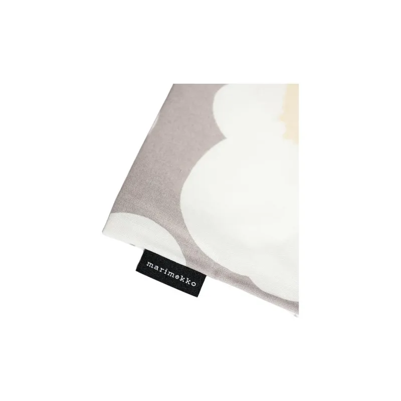 Marimekko Cotton Tote Bag Shopping Bag Shoulder Bag Handbag Women's Light Gray/White-2
