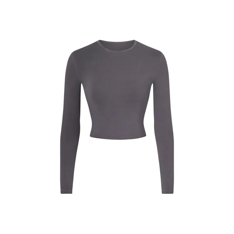 SKIMS T Shirt Women's Gray Black/ASH-0