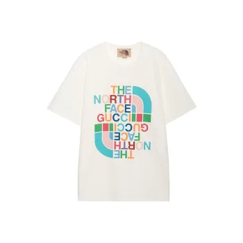 GUCCI X The North Face Cotton T shirt White/Multicolor