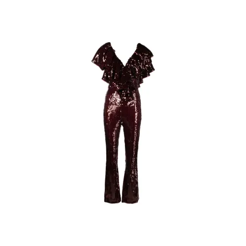 Rotate Ruffled detailing Sequined Jumpsuit
