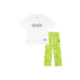 Reverse White+Banana Party Green