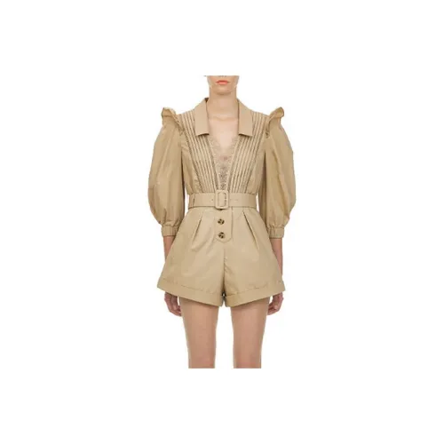 Self portrait Bodysuits Women's Khaki