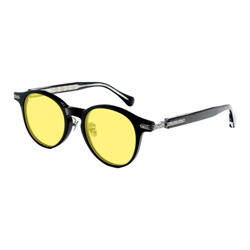 ROLLOTD Plate Frame Round Sunglasses Unisex-2