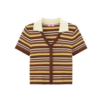CHUU Knitwear Women's Coffee Stripes