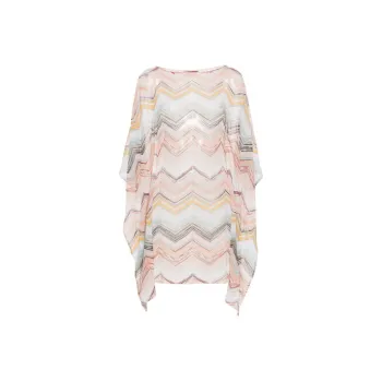 MISSONI Zigzag Short Cover Up Kaftan