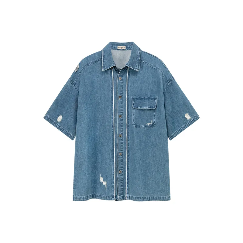 NO ONE ELSE Shirts Women's Denim Blue-0