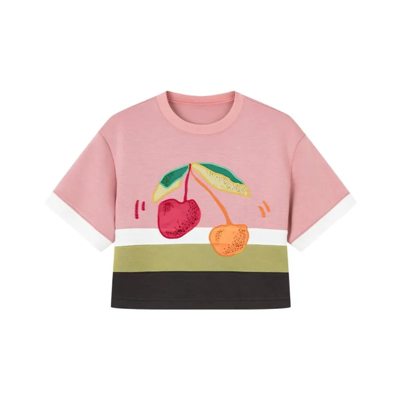 UOOYAA T Shirts Women's Pink-0