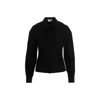 Alexander McQueen Puff Sleeved Bustier Shirt