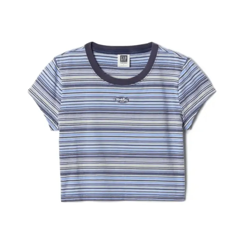 GAP Madhappy Collaboration T-Shirts Women's Light Blue-0