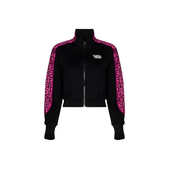 VERSACE SS22 Sweatshirt Jacket Women's Black