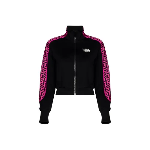VERSACE SS22 Sweatshirt Jacket Women's Black