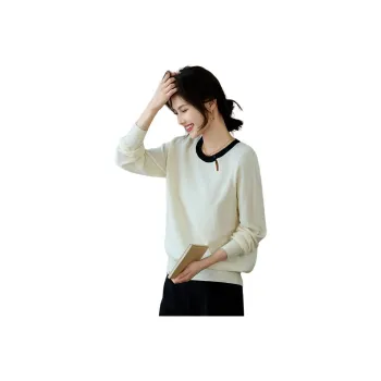 She Enjoys Knitwear Women's Milk White