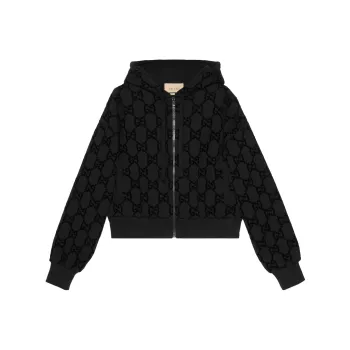 GUCCI Interlocking-G Cropped Hoodie