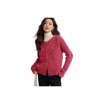 Mo Han Yi Mei Knitwear Women's Rose Purple