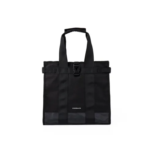 COMBACK Polyamide Tote Bag, Shopping Bag, Handbag Regular Unisex Black