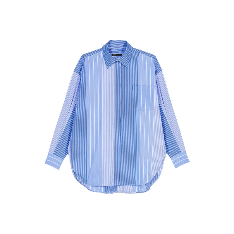 Maje Striped Patchwork Shirt-0