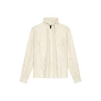 Givenchy 4G Jacquard Long Sleeved Blouse