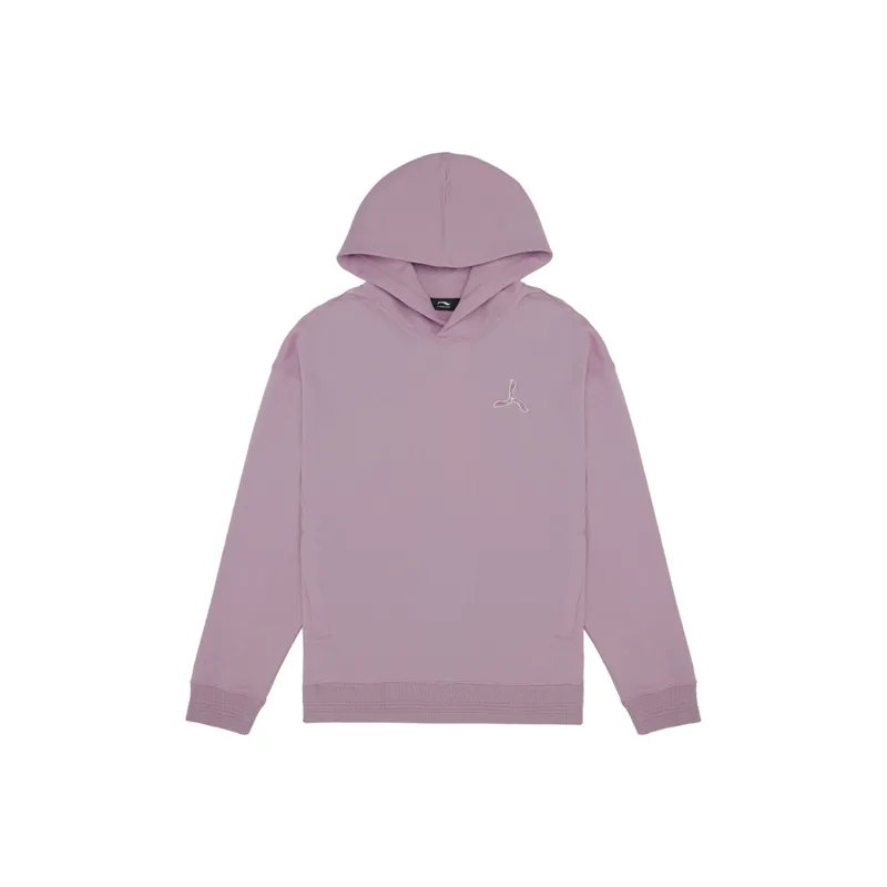 LI NING 1990 Sweatshirts Women's Lotus Gray Purple-0