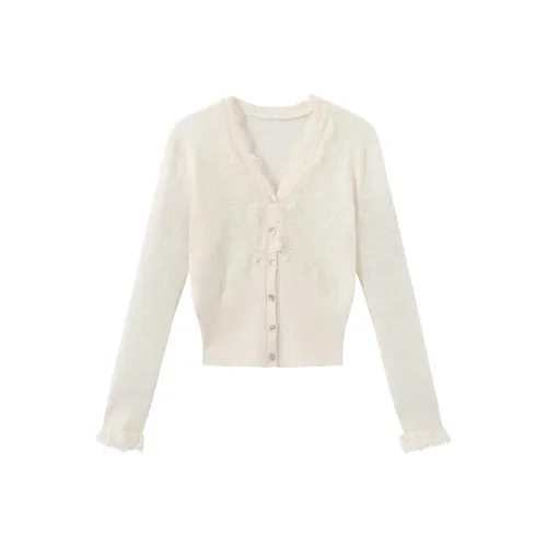 Fish Rabbits Knitwear Women's Cream Apricot