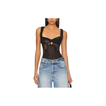 FREE PEOPLE Bodysuits Women's Black