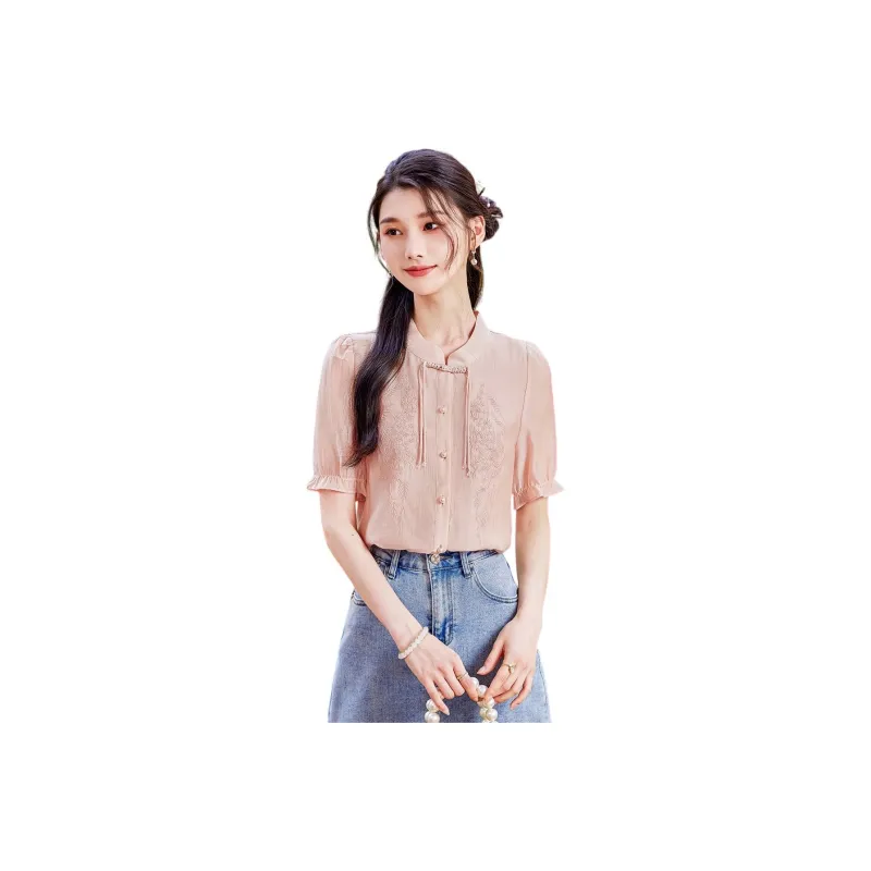 Like The Age Of Water Shirt Women's Pink-0
