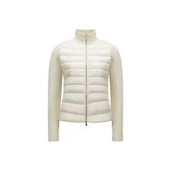 Moncler Padded Corduroy Series Down Jackets Women's White