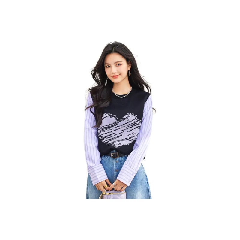 La Chapelle Knitwear Women's Purple-0