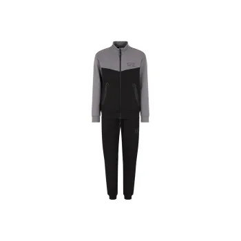 EMPORIO ARMANI Logo Printed Zipped Tracksuit Set