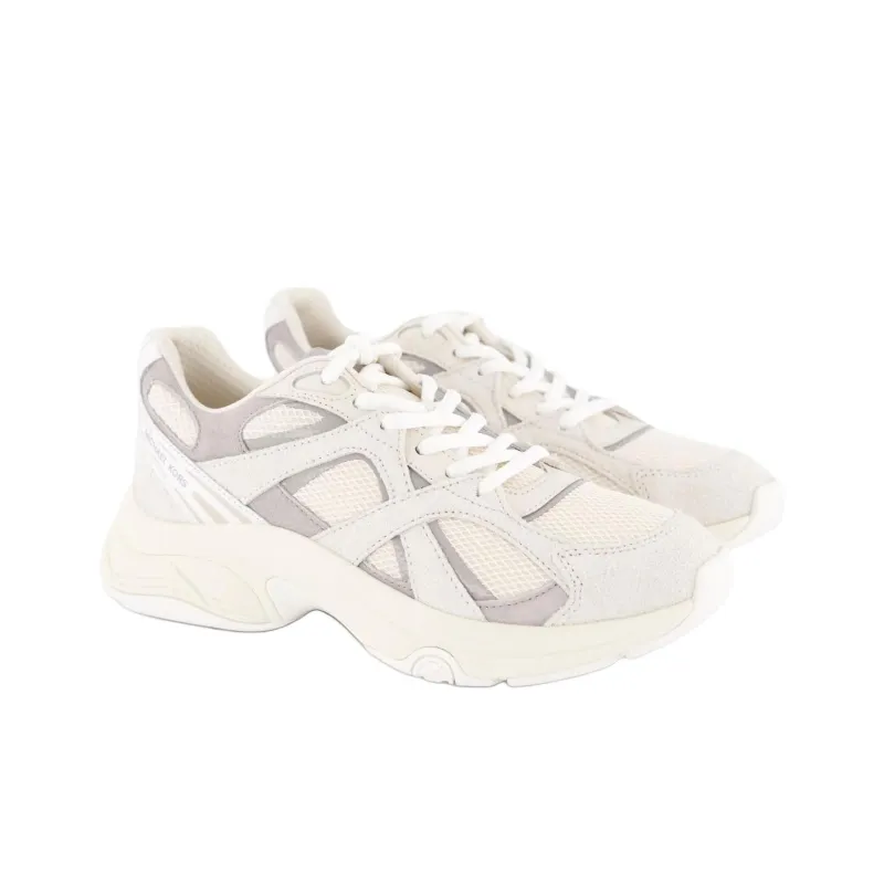 MICHAEL KORS Dames Leo Low Top Casual Shoes Women's Beige-3