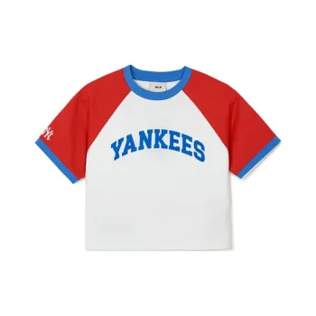 MLB New York Yankees Varsity Raglan Sleeve T Shirt Women's Red