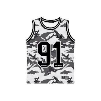FireMonkey Basketball Jersey Unisex Camouflage Gray