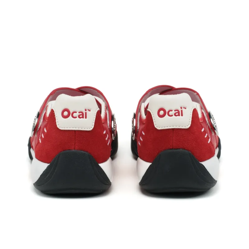 Ocai Slip Resistant, Abrasion Resistant, Lightweight Low Top Casual Shoes Women's Sparkling Red-3
