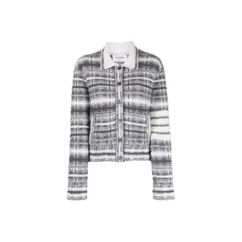 THOM BROWNE Collared Button-Up Jacket