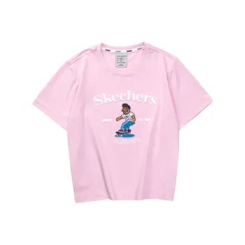 Skechers Funny Monster Regular T Shirt Women's Ladylike Pink