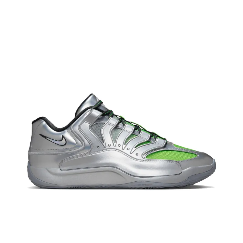 Nike KD 18 Anti Slip Wear Resistant Low Top Basketball Shoes Men's Silver Gray-1