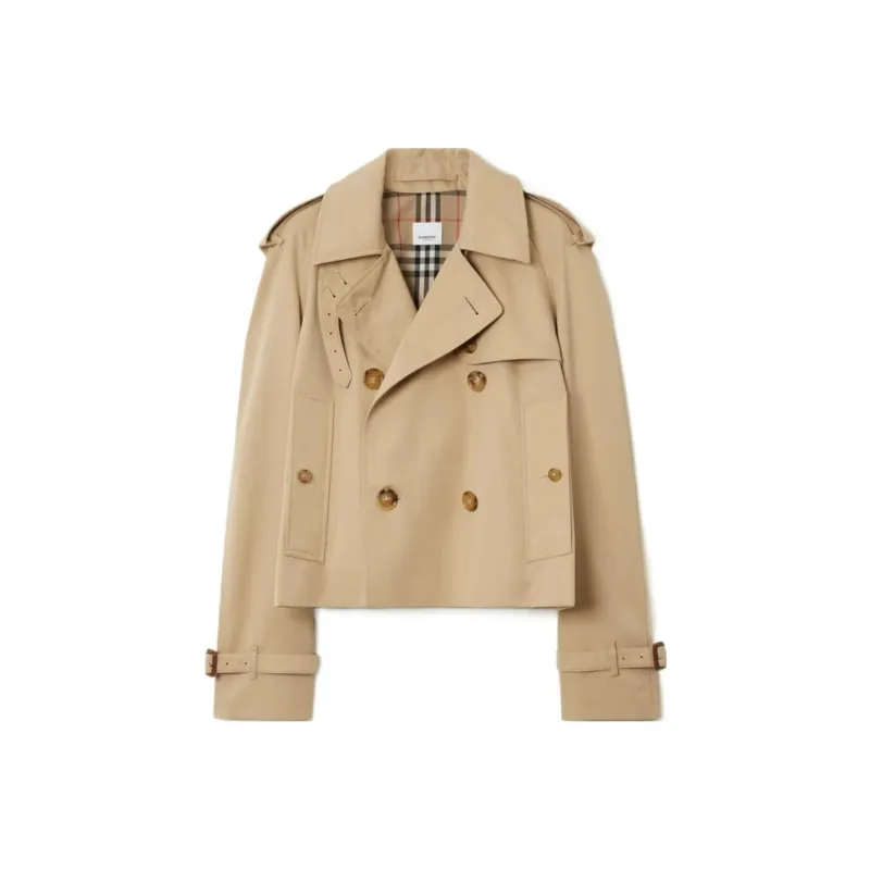 Burberry Double breasted Cotton Trench Coat-0