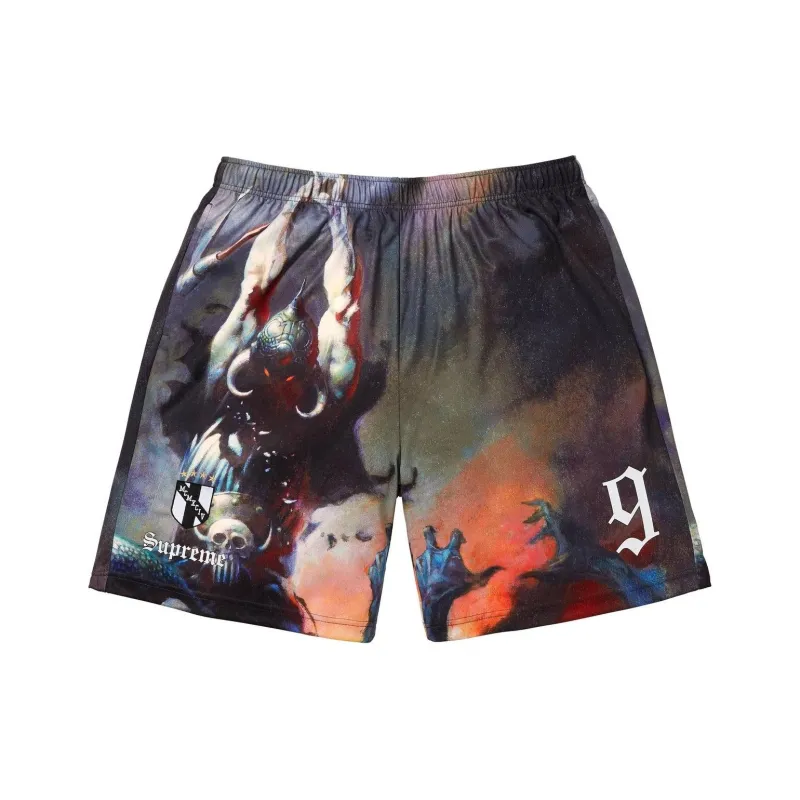 Supreme X Frank Frazetta Soccer Short-0
