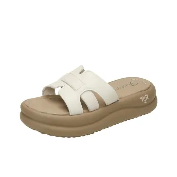 NANJIREN Cut Out Quiet Slip Resistant Odor Resistant Abrasion Resistant Quick Dry Antibacterial Slide Slippers Women's