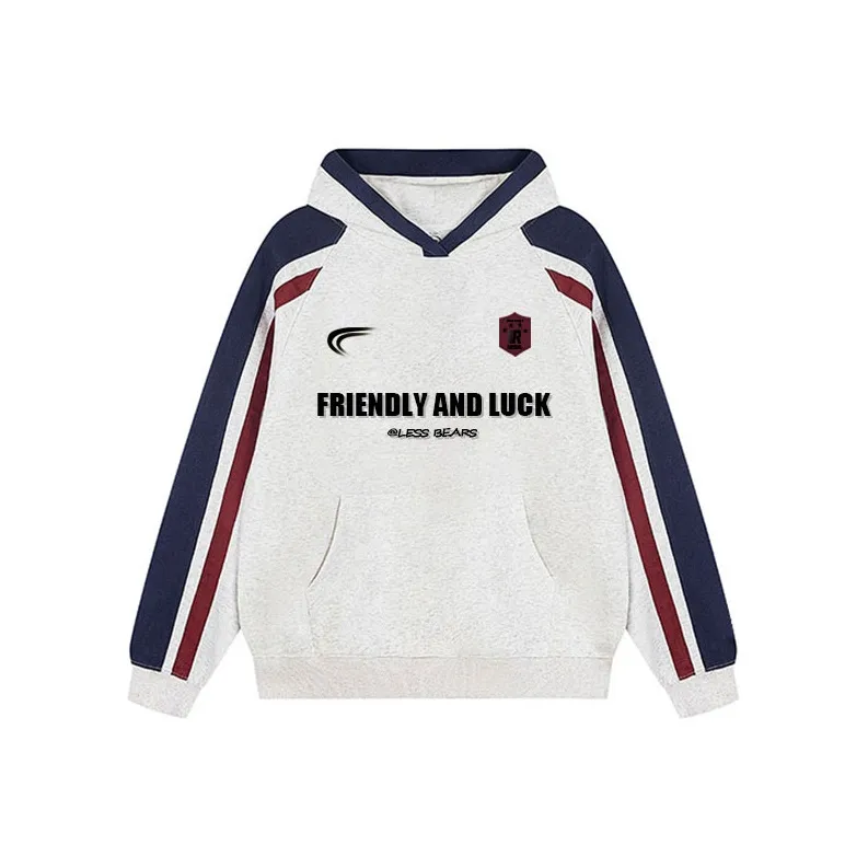 LESS BEARS Warm Fleece Lined Pullover Sweatshirt Unisex-6
