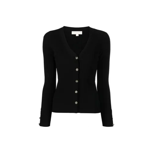 MICHAEL KORS Logo debossed Button front Cardigan