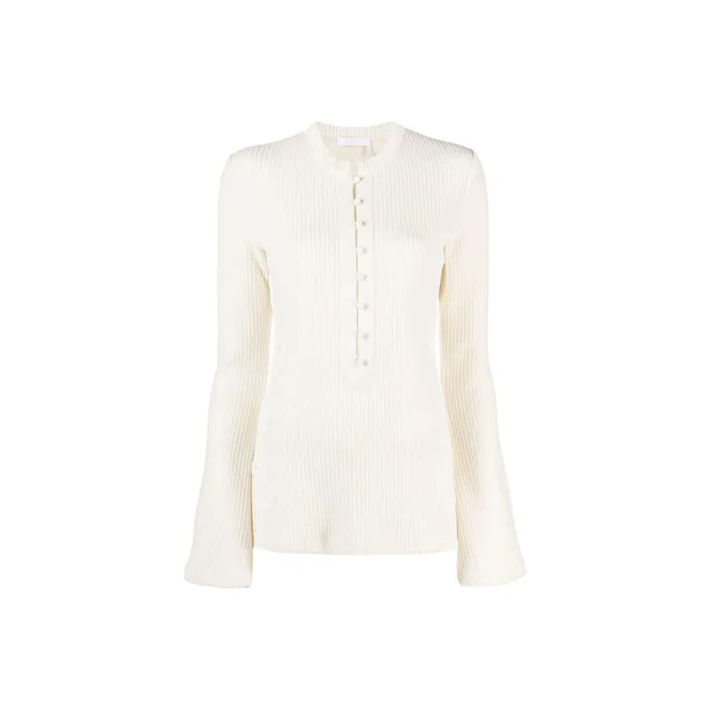 Chloé Flare Sleeved Knit Top-0
