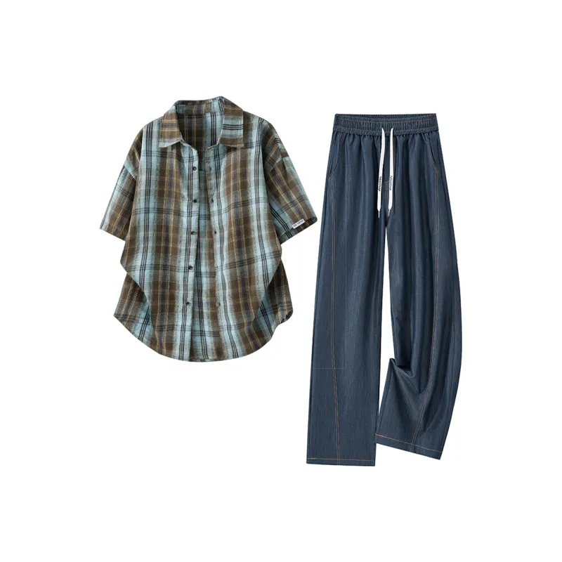 FAKE VINTAGE Shirt Matching Set Unisex-29