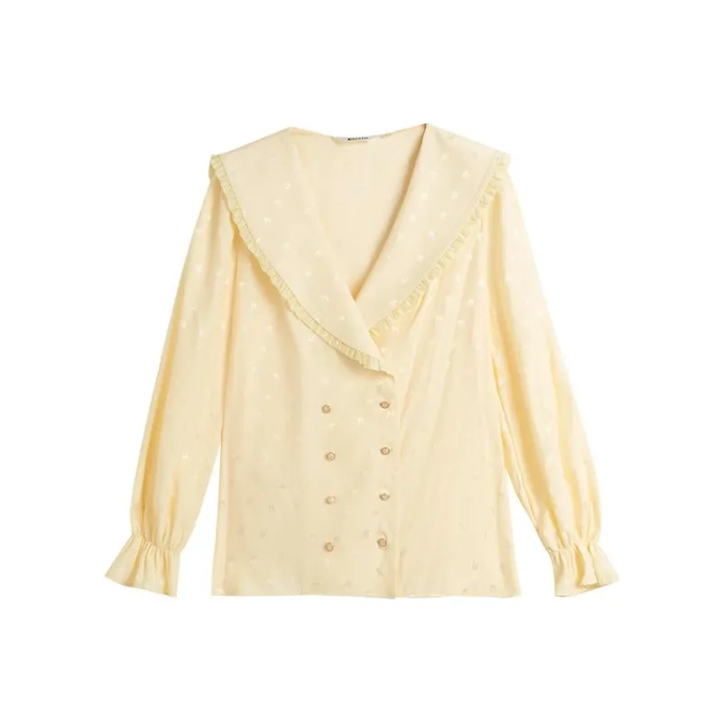 Olrain Shirts Women's Light Yellow-0