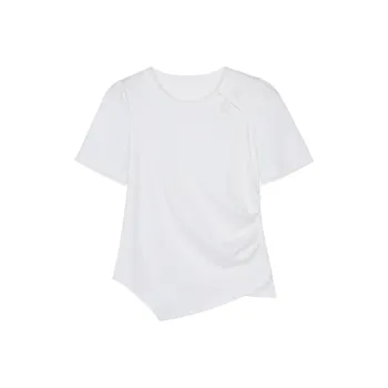 BASIC HOUSE Regular T-Shirt Women's White