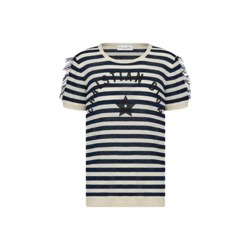 DIOR Regular T Shirt Women's Blue-0
