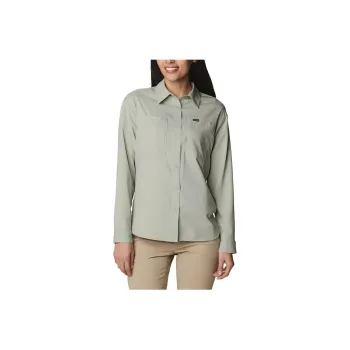 Columbia Women's Green Silver Ridge Utility Long Sleeve Shirt Shirt Women's Green