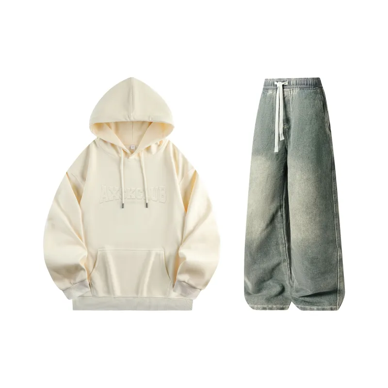 A.X.S.K Sweatshirt Sets Unisex-22