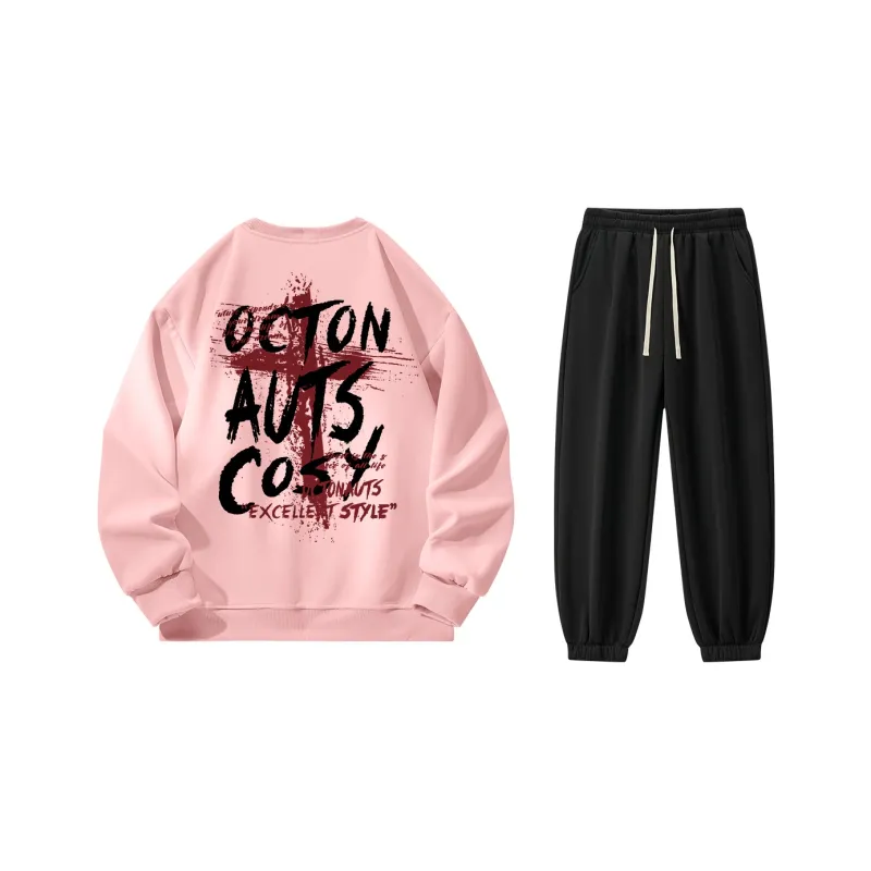 Small Columns Under The Sea Sweatshirt Set Unisex-18