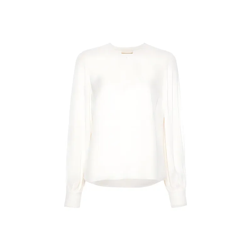 Ulla Johnson Greta Crepe Blouse-0