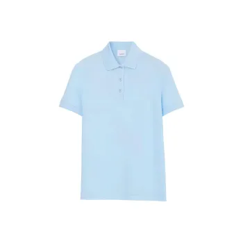 Burberry Polo Shirt Women's Light Blue
